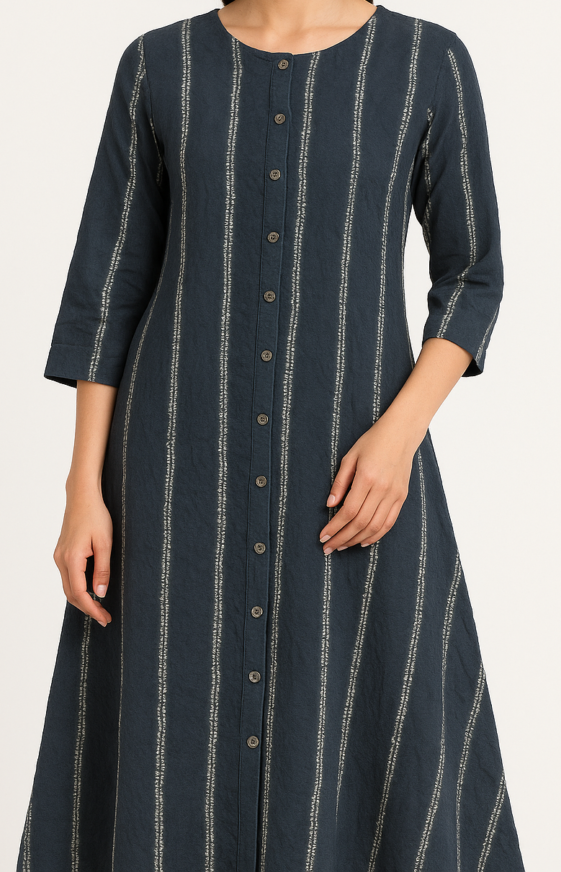 Greyish-Blue Kurta - Costumepeti