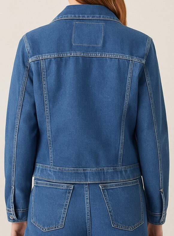 Women's Blue Denim Jacket - Image 4
