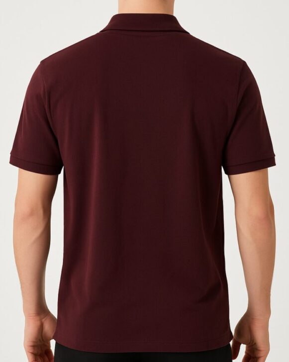 Maroon Polo T-Shirt - Image 4