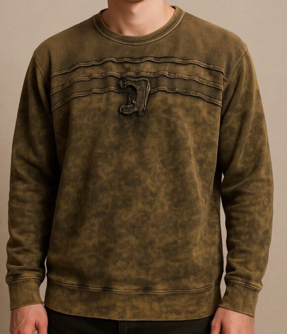 Olive Grunge Sweatshirt - Image 3