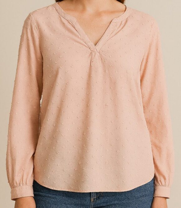 Blush Dobby Cotton Top - Image 3