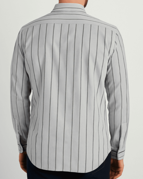 Grey Striped Shirt - Image 3