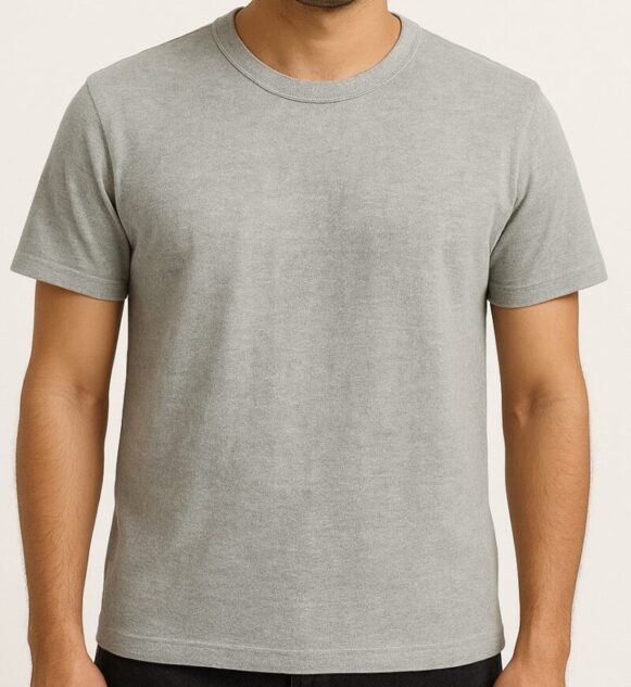 Men’s Grey Crew Neck T-Shirt