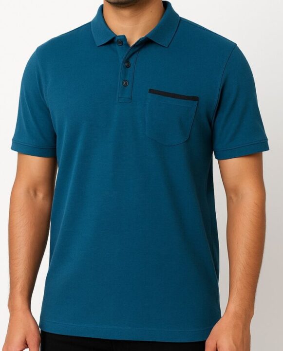 Men’s Teal Blue Polo T-Shirt