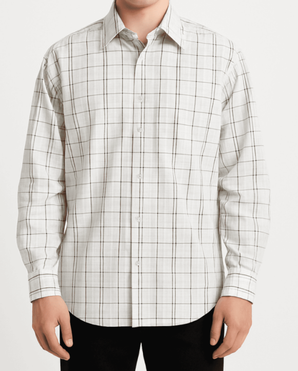 White check formal shirt