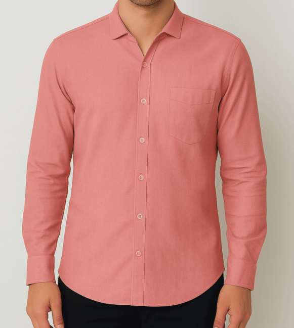 Dusty Rose Cotton Shirt