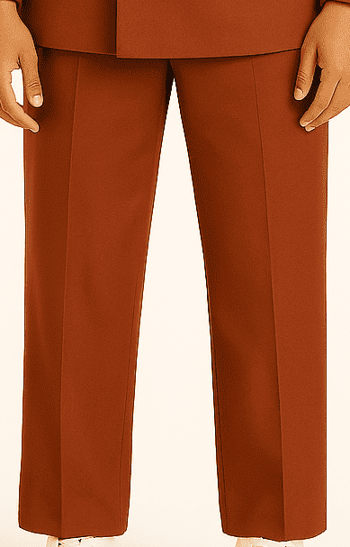 Rust Brown Formal Trousers