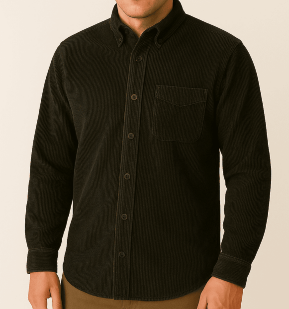 Black Corduroy Shirt
