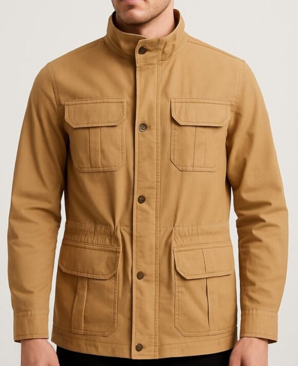 Camel Utility Jacket_costumepeti