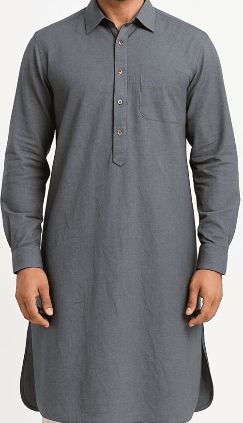 Men’s Navy Blue Short Sleeve Casual Shirt_costumepeti