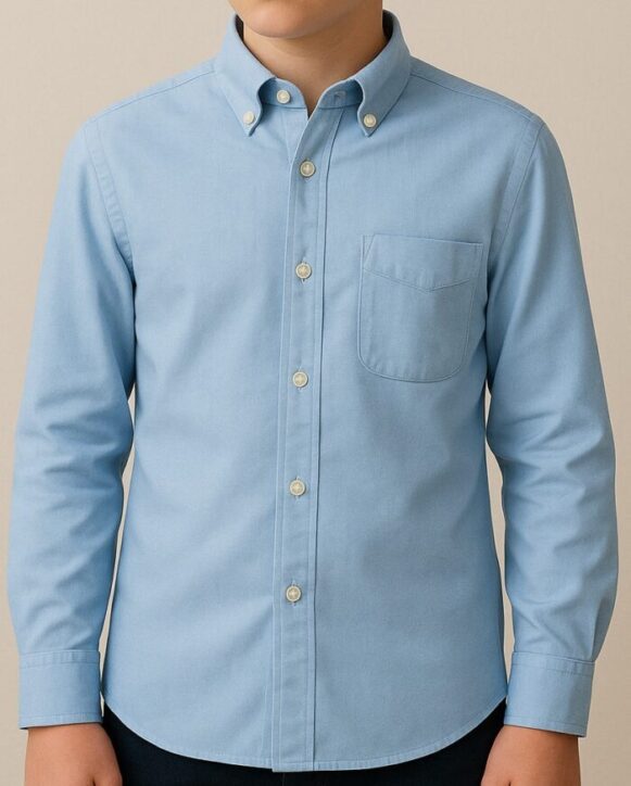 Sky Blue Oxford Shirt for Boys