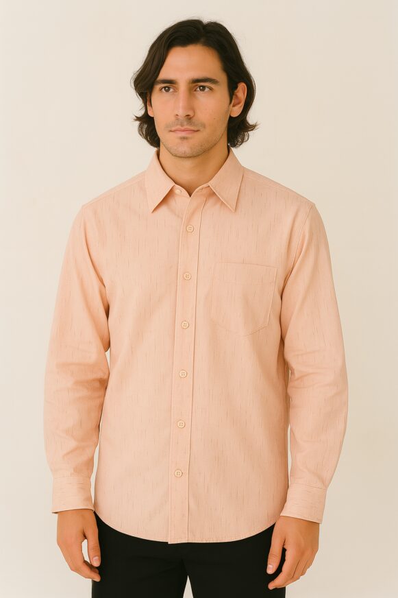 Peach Formal Shirt