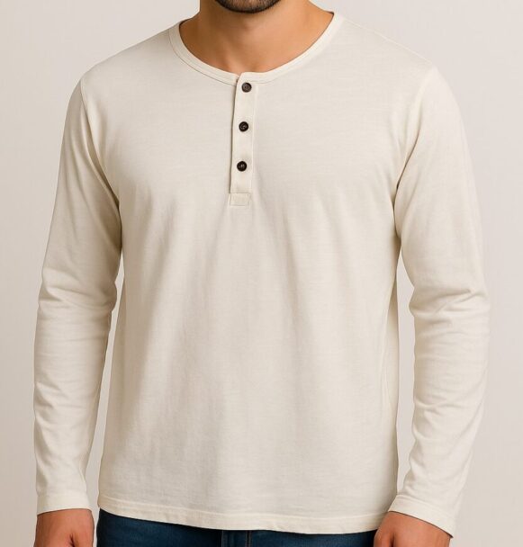 Off-White Henley T-shirt - Image 3