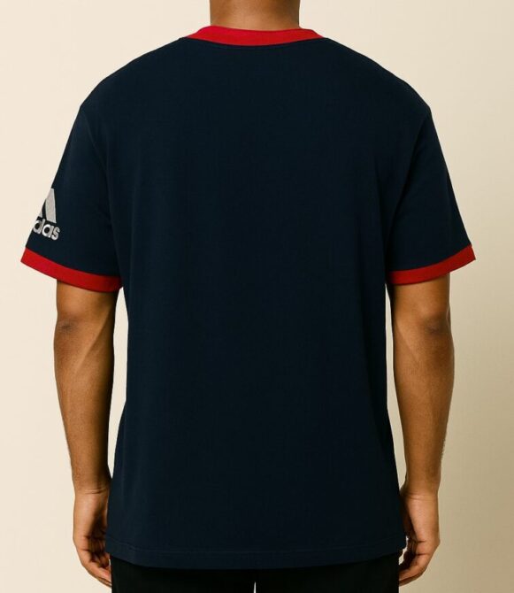 Knicks Navy Adidas T-Shirt - Image 4