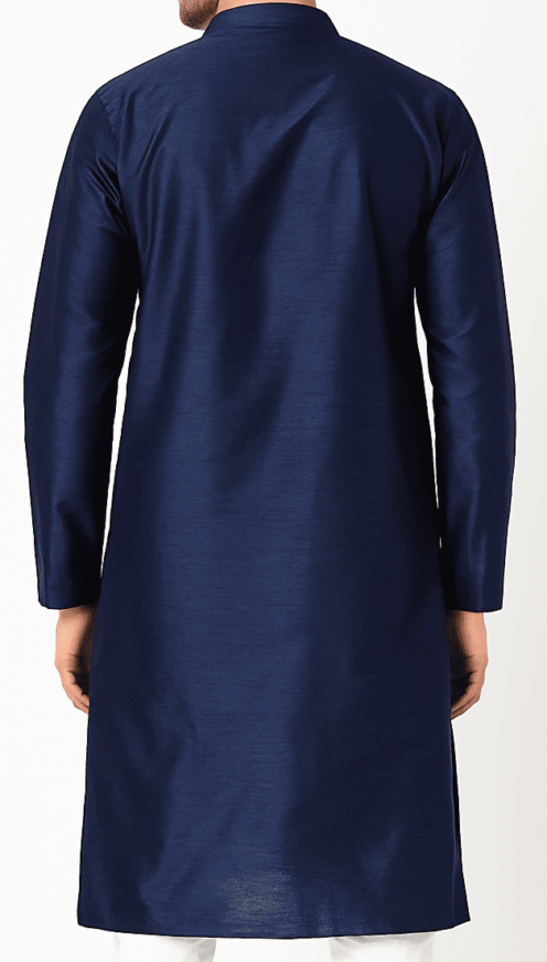 Navy Blue Long Kurta - Image 3