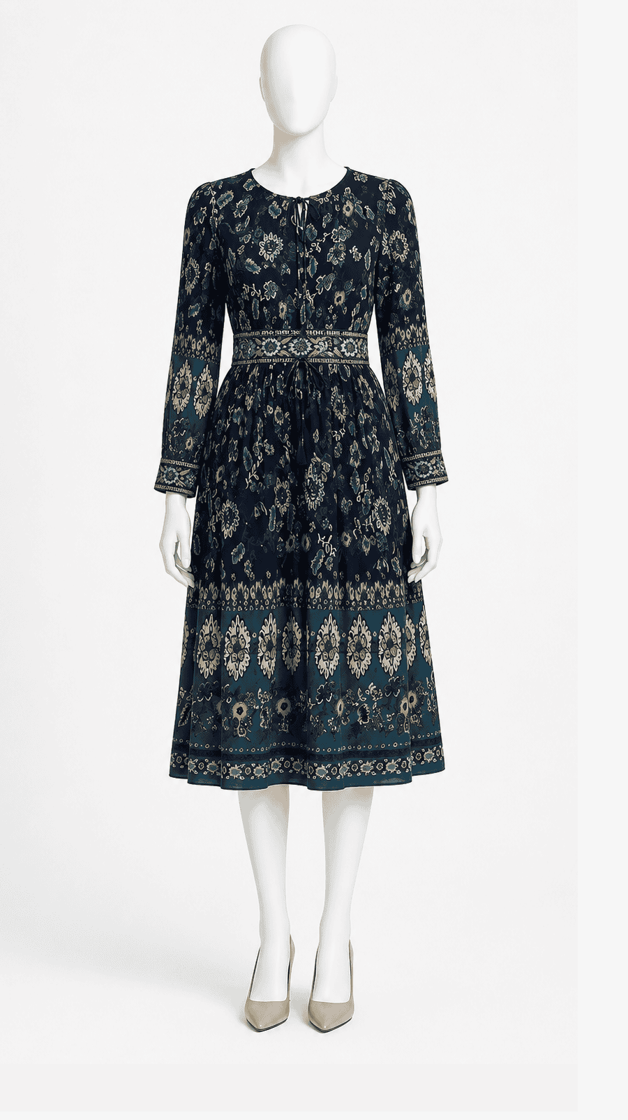 Navy Blue Maxi Dress