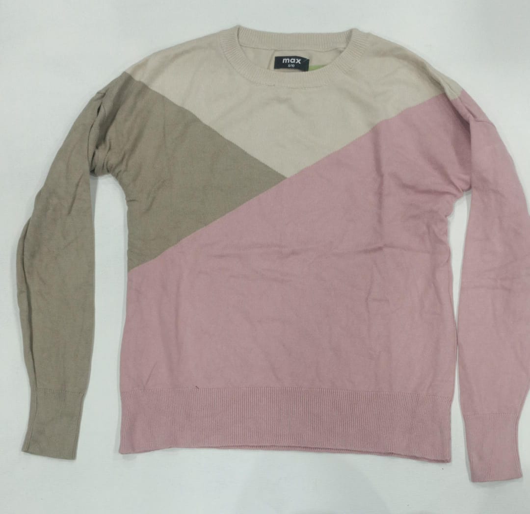 Women’s Colorblock Crew Neck Sweater - Image 4