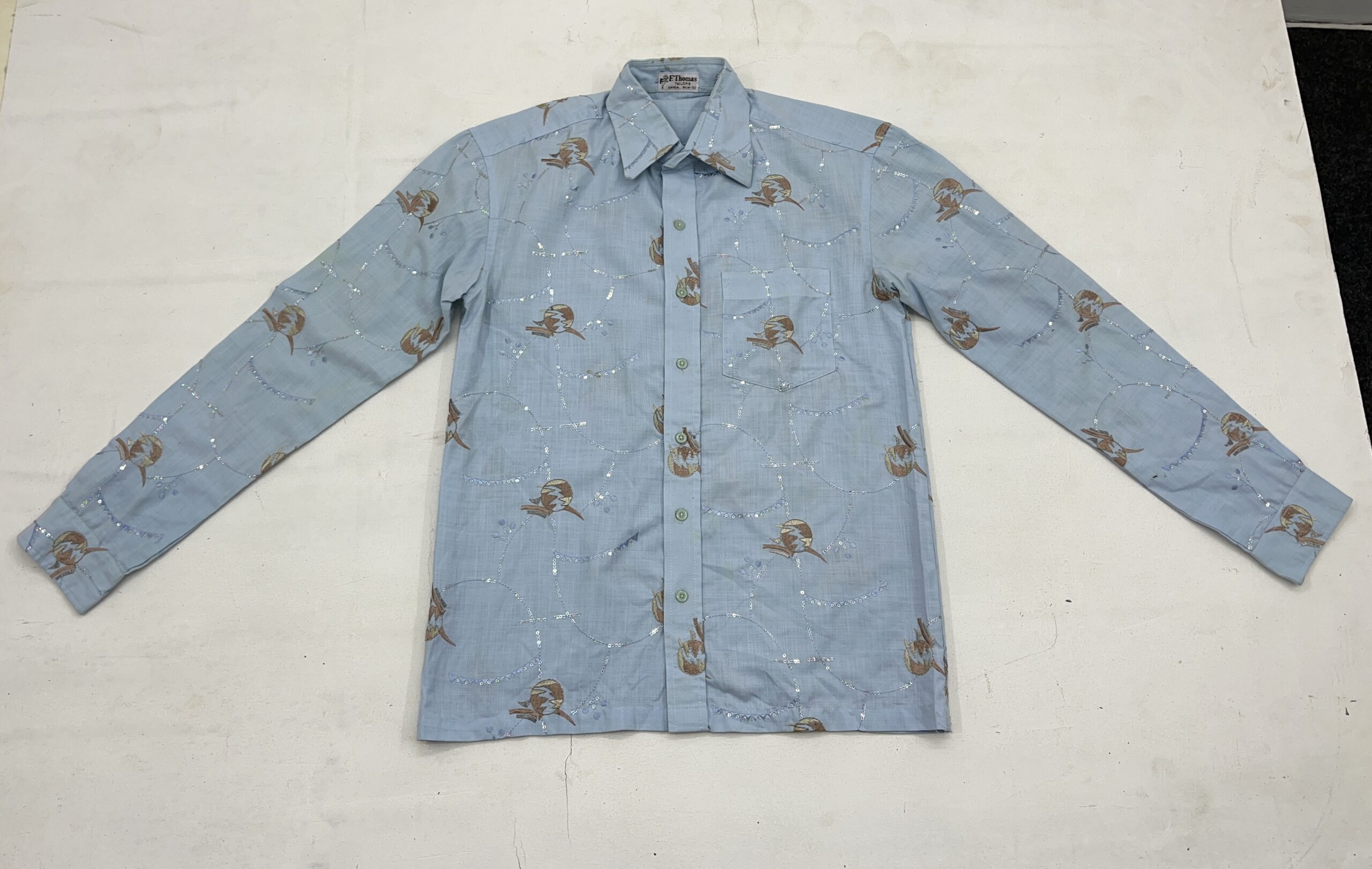 Bird Motif Printed Shirt - Image 3