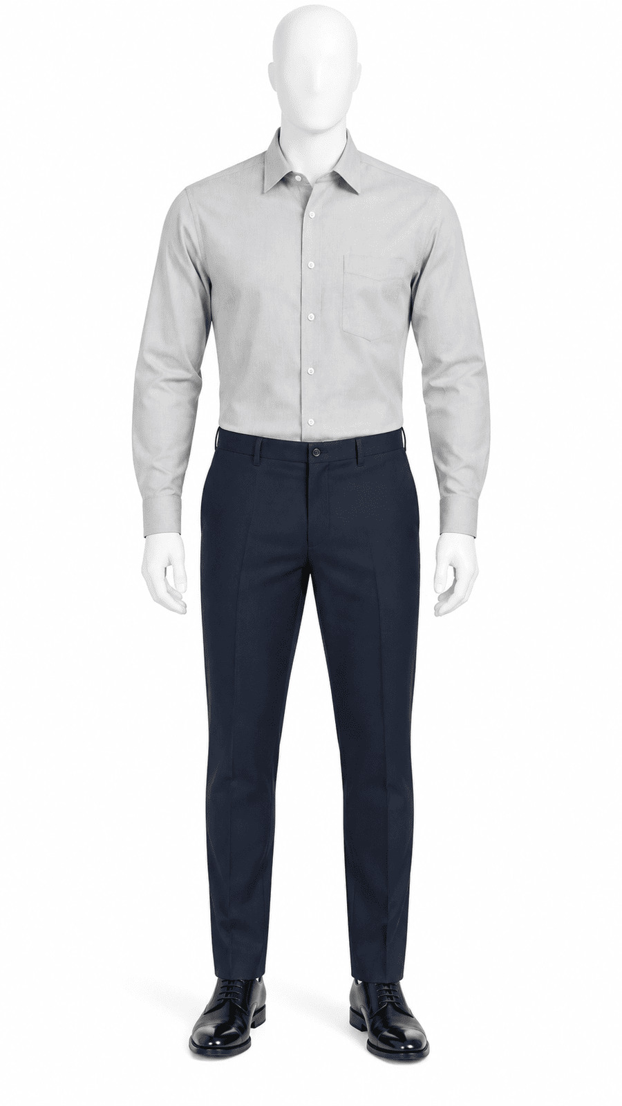 Men's Light Grey Formal Shirt