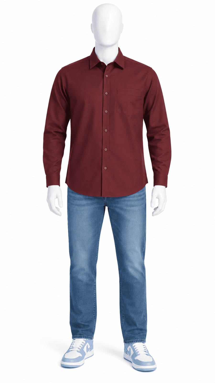 Maroon Full Sleeve Shirt