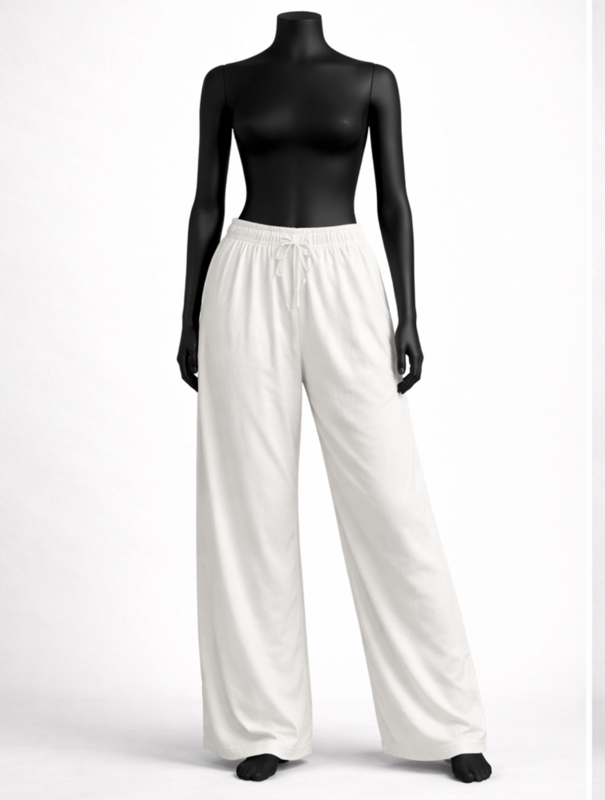 Classic White Lounge Palazzo Pants