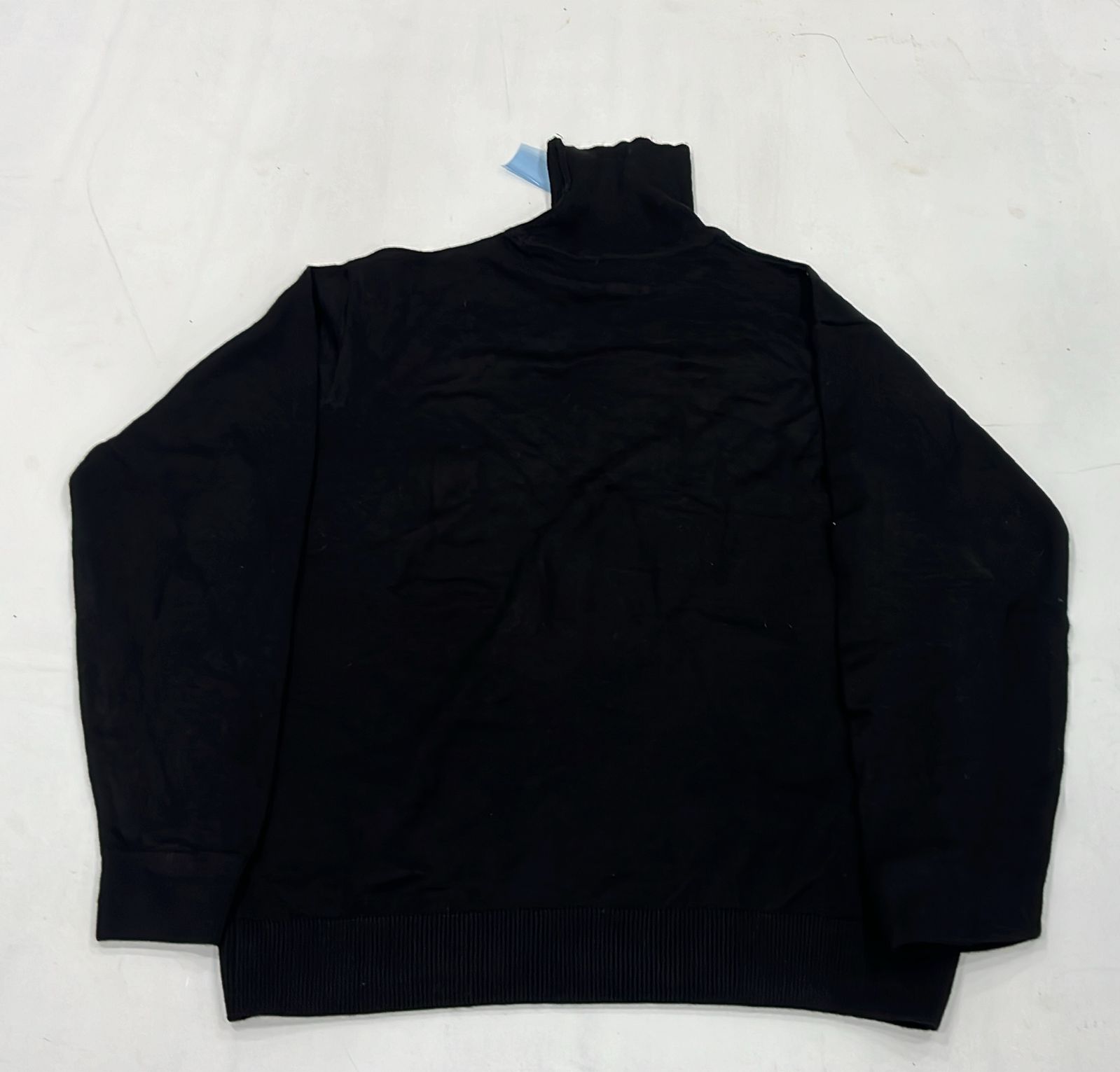 Black High-Neck Winter Knit Pull-On Top - Image 2