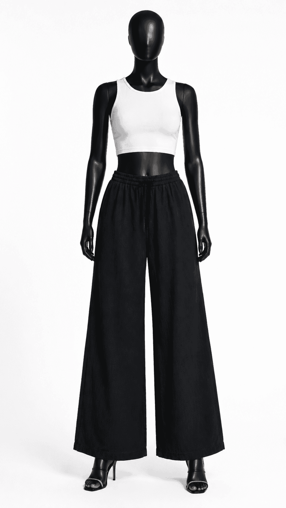 Black Wide Leg Palazzo