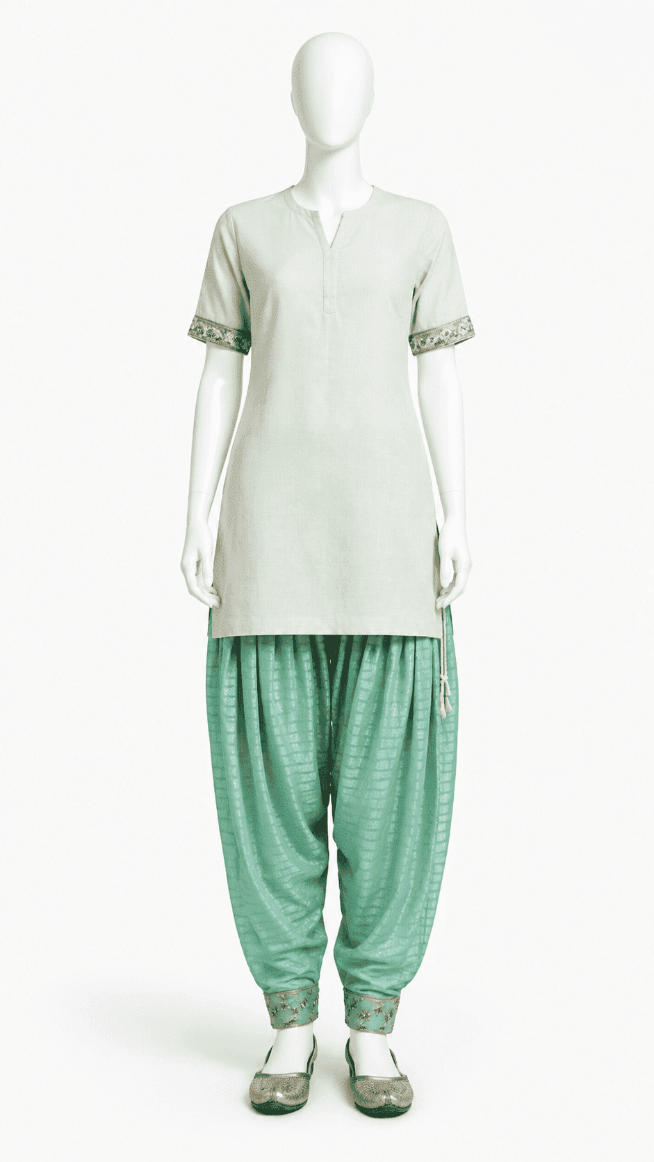 Mint Textured Salwar