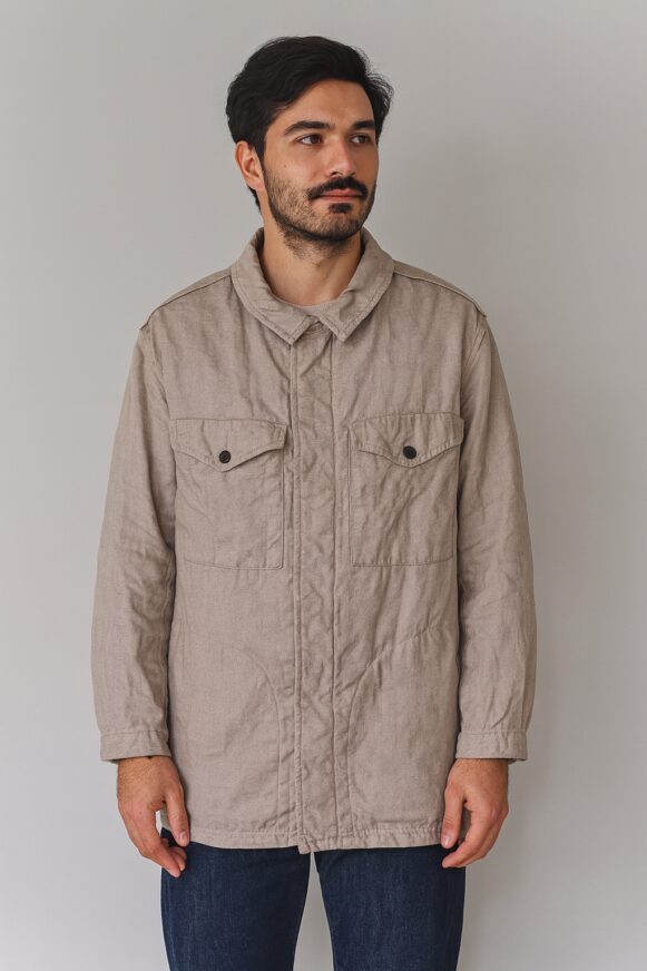 Sand Beige Utility Jacket