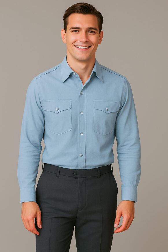 Light Blue Pocket Shirt