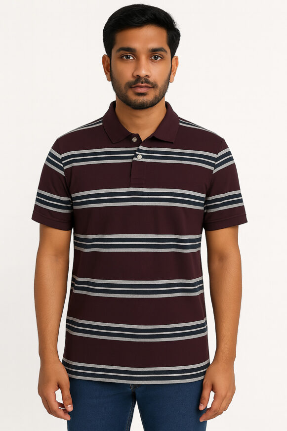 Maroon Polo T-Shirt For Men_costumepeti