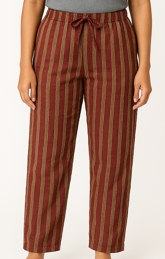 Striped Cotton Jogger