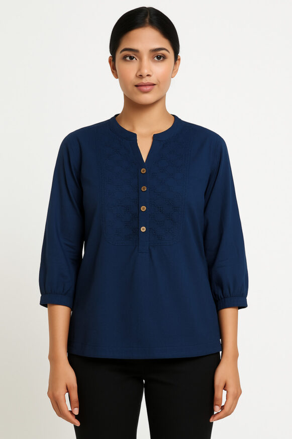 Navy Blue Kurti Top