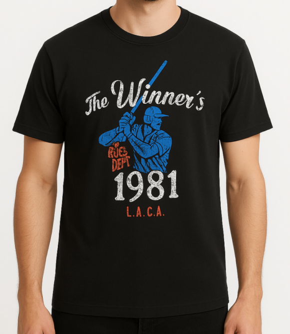 Men’s Black Graphic Cotton T-Shirt