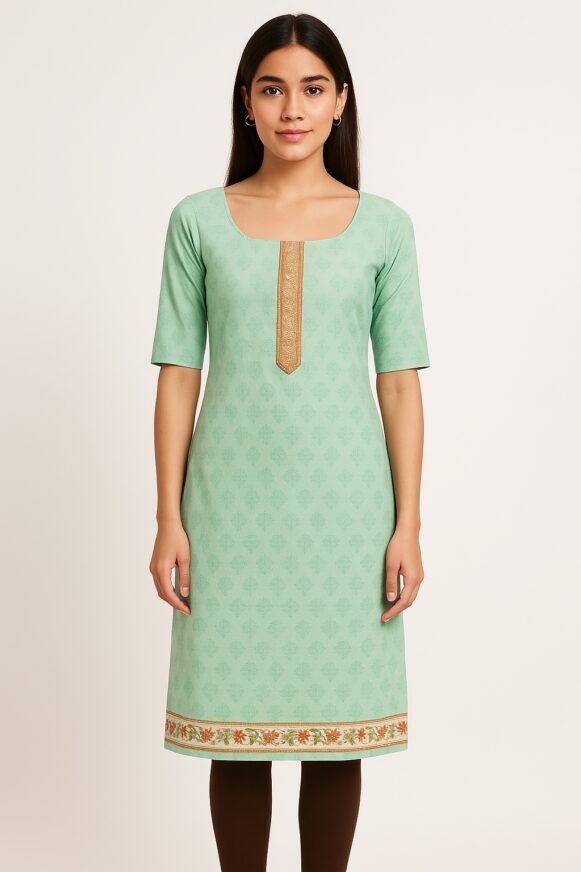 Mint Printed Kurta