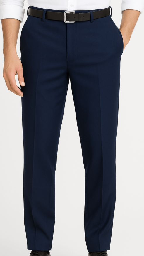 Navy Blue Formal Trousers_costumepeti