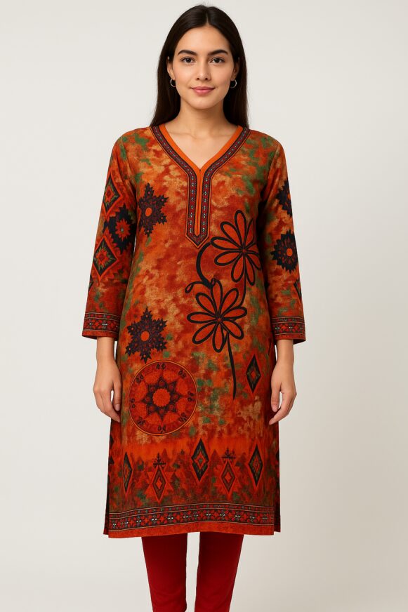 Printed Straight Kurta