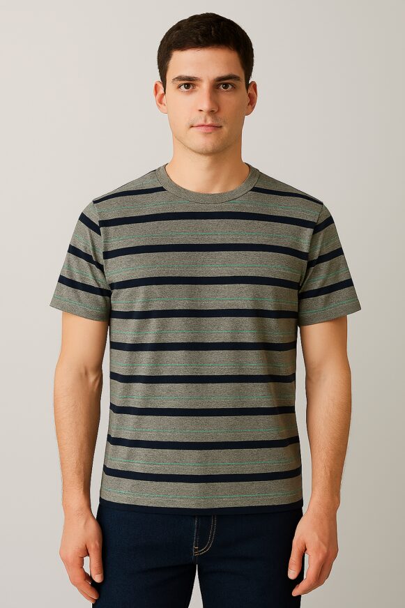 Grey Striped T-Shirt