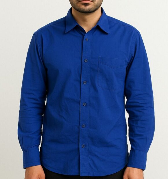 Royal Blue Full-Sleeve Shirt