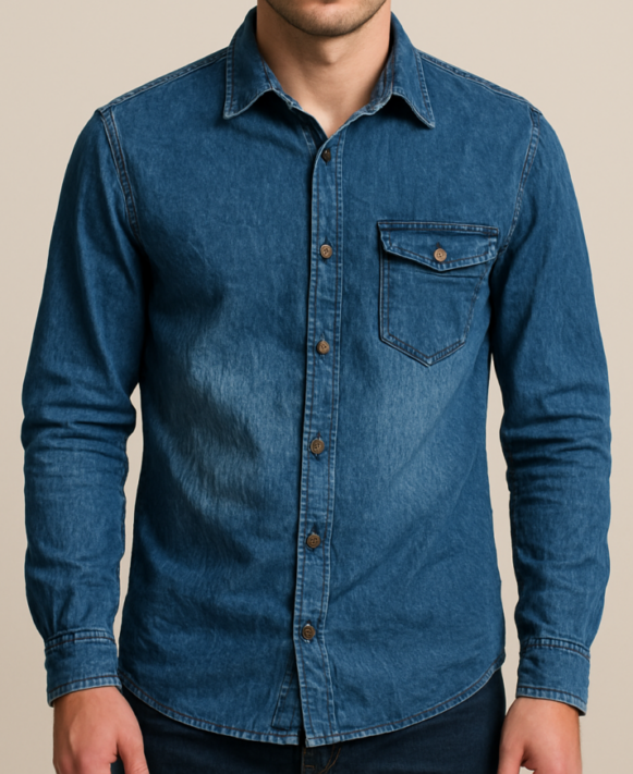 Blue Denim Shirt