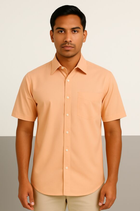 Peach Formal SS Shirt