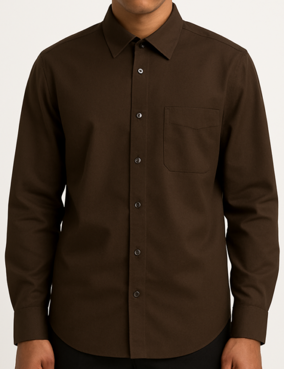 Coffee Brown Formal Shirt