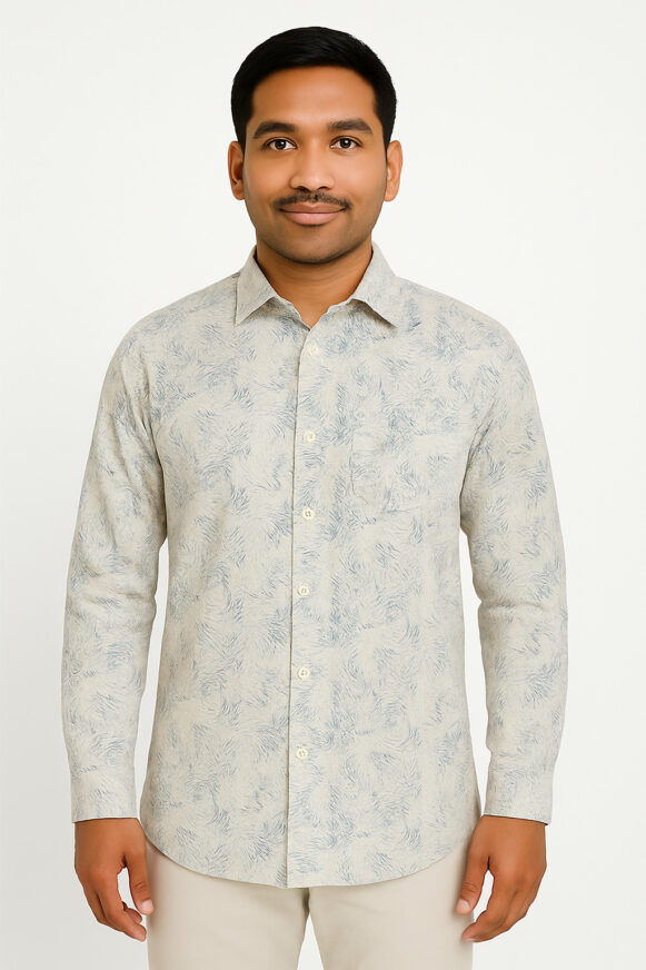 Off-white Floral Print Shirt