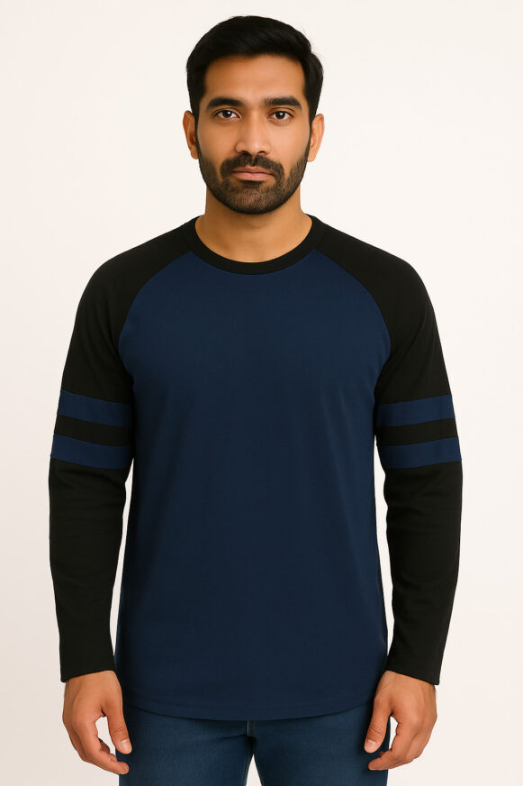 Men's Navy Colorblock T-Shirt