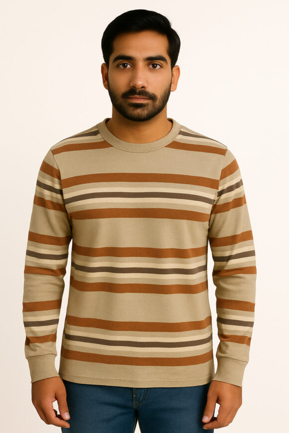 Earth Stripe Long Sleeve T-Shirt