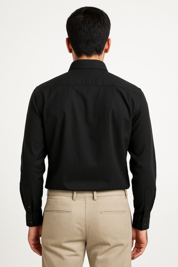 Black Formal Shirt – Full Sleeve - Image 4