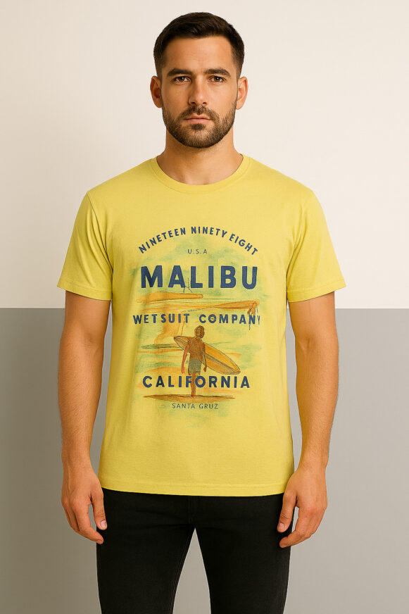 Malibu Graphic Yellow T-shirt