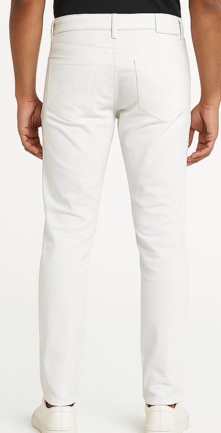 White Slim Jeans - Image 3