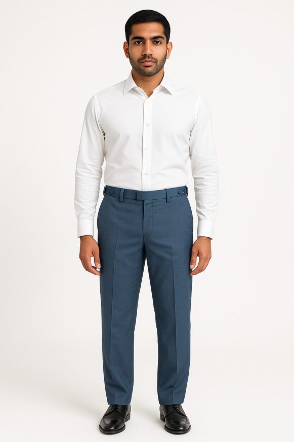 Steel Blue Formal Trousers