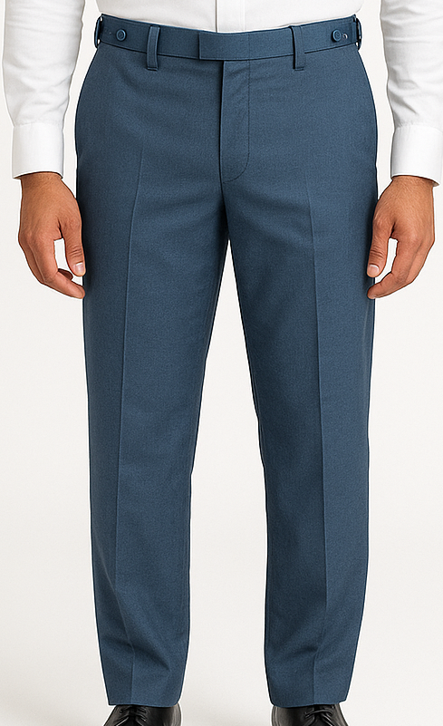 Steel Blue Formal Trousers - Image 3